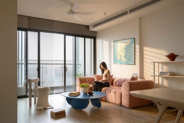 Thiết kế căn hộ 144m2 với gam màu tươi sáng khởi tạo năng lượng tích cực cho gia chủ