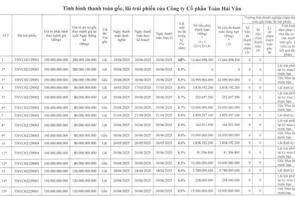 Dư nợ trái phiếu chủ dự án khu phức hợp Vịnh Đầm bao nhiêu?