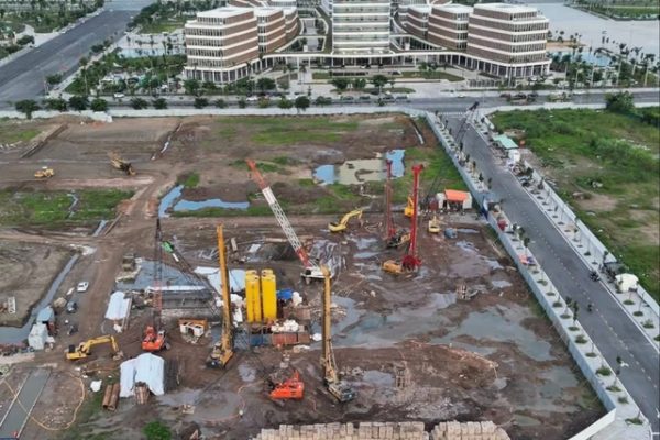 Đại dự án 9 tòa tháp bên bờ sông Cấm của Kinh Bắc dồn dập thi công, Hải Phòng sắp đón thêm siêu tháp cao bậc nhất thành phố