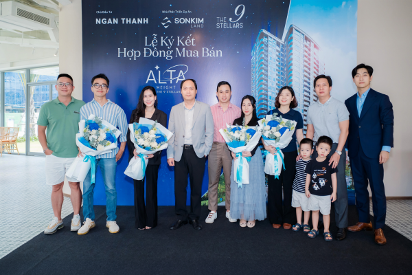 Sonkim Land chính thức ký kết hợp đồng mua bán căn hộ Alta Height tại The 9 Stellars