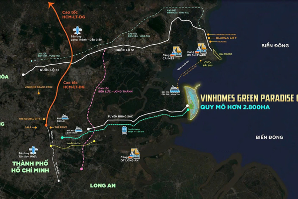 Đô thị lấn biển lớn nhất Việt Nam 2.870ha, có tòa tháp cao 108 tầng mong chờ suốt một thập kỷ tại TPHCM của tỷ phú Phạm Nhật Vượng đang “hot” bậc nhất lúc này