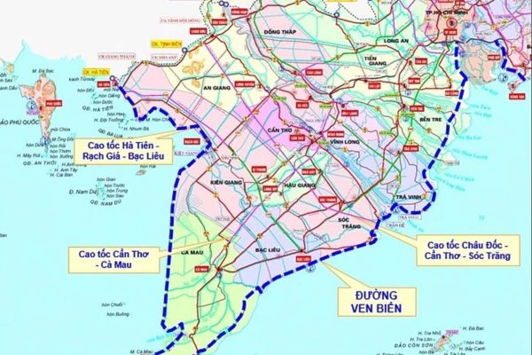 Toàn cảnh khu vực được đề xuất xây cầu nối Cần Giờ với Vũng Tàu, nằm trong dự án lấn biển 9 tỷ USD của Vinhomes