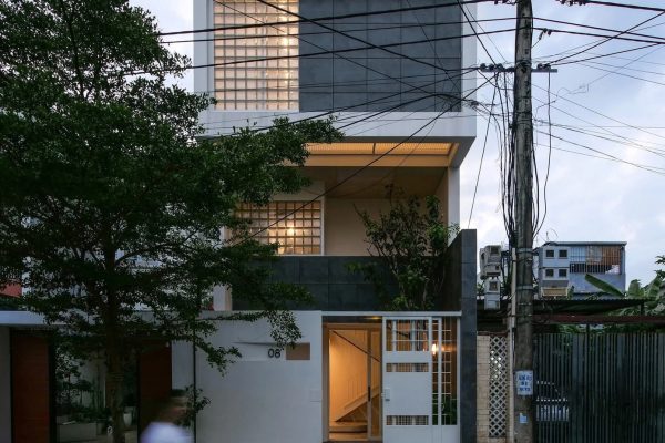 Nhà phố 100m2 thiết kế không phòng khách