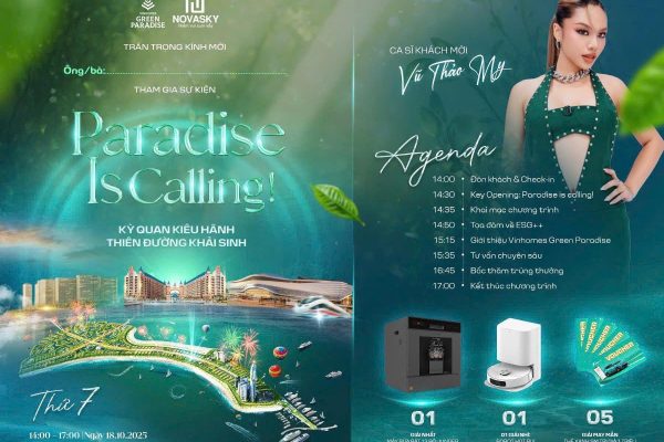 Novasky “tác động thức” miền di sản Vinhomes Green Paradise tại chuỗi sự kiện lớn