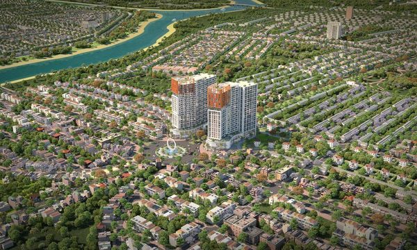 Biểu tượng “Song lân chầu nhật” và tinh thần phương Đông trong thiết kế Cora Tower