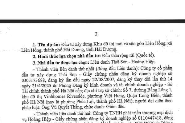 DN của tỷ phú Phạm Nhật Vượng trúng thầu dự án sân golf hơn 11.000 tỷ đồng ở “siêu đô thị” lớn thứ 3 cả nước